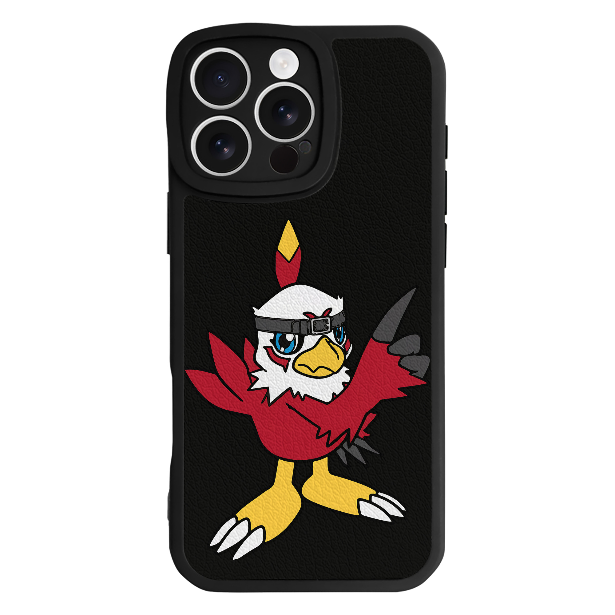 （画像用） Digimon デジタルモンスター/デジモン 【iPhone 16シリーズ対応】シリコンスマホケース（レザー調） 材質：シリコン